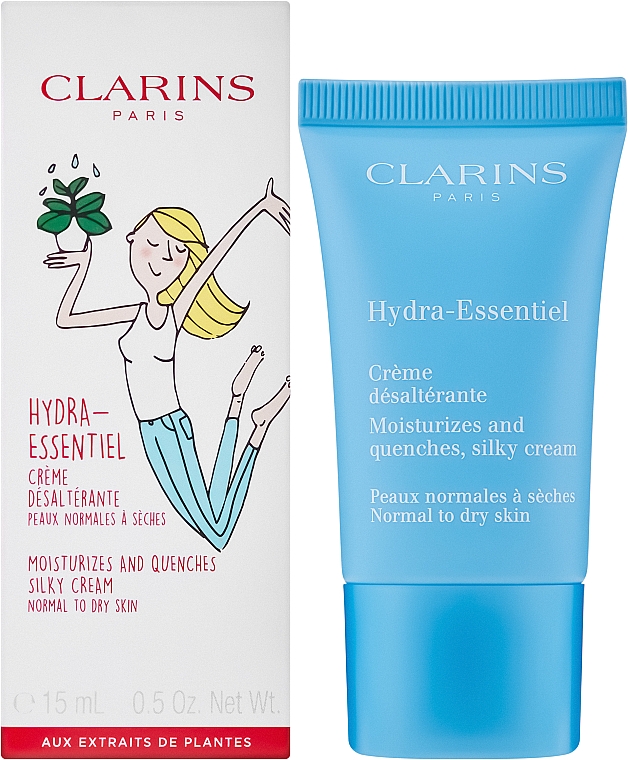 Зволожувальний крем для нормальної та схильної до сухості шкіри - Clarins Hydra-Essentiel Silky Cream Normal to Dry Skin — фото N2