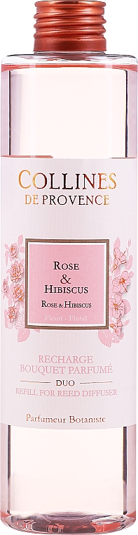 Аромадиффузор "Роза и Гибискус" - Collines de Provence Bouquet Aromatique Rose & Hibiskus (сменный блок)  — фото N1