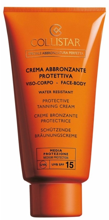 Сонцезахисний крем для обличчя і тіла - Collistar Сгема Abbronzante Protettiva Media SPF15