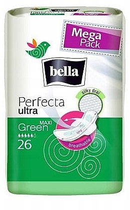 Прокладки Perfecta Ultra Maxi Green, 26 шт. - Bella — фото N1