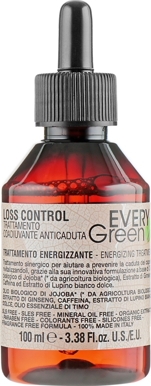 Лосьйон проти випадіння у бульбашці - Dikson Every Green Loss Control Energizing Treatment — фото N1