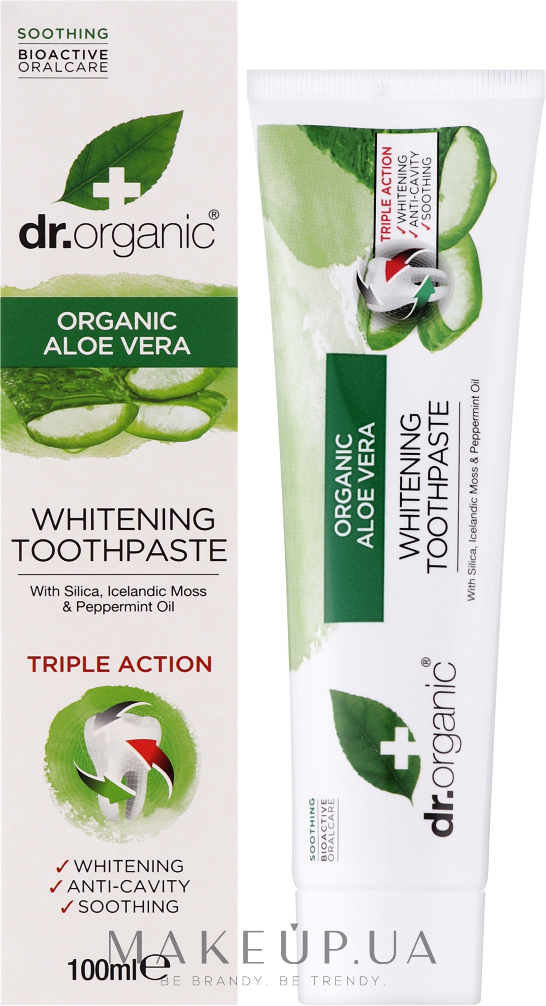 Зубна паста "Алое вера" - Dr. Organic Aloe Vera Whitening Toothpaste — фото 100ml