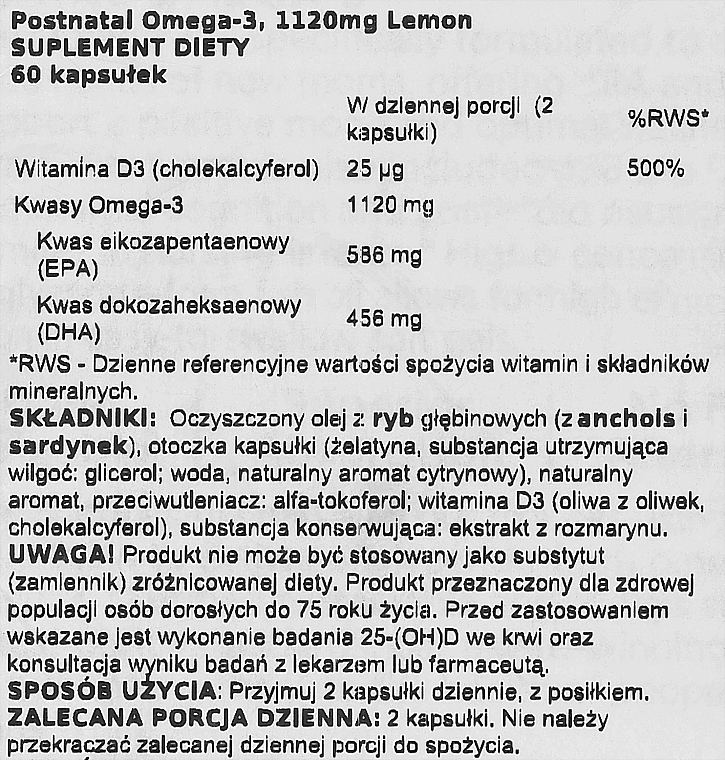 Пищевая добавка для молодых мам "Омега-3" - Nordic Naturals Postnatal Omega-3 Lemon Flavor — фото N3