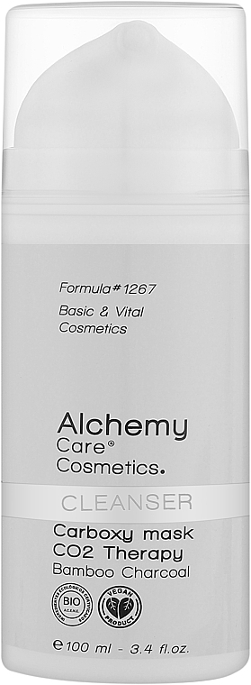 УЦІНКА Очищувальна маска з піною з бамбукового вугілля - Alchemy Cleansing Carboxy Mask Co2 Therapy * — фото N2