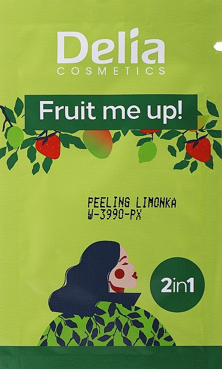 Пілінг для обличчя й тіла з ароматом лайма - Delia Fruit Me Up! Face & Body Peeling (пробник) — фото N1