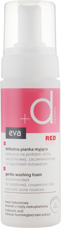 Пінка для вмивання - Eva Dermo Red Off Gentle Washing Foam — фото N1