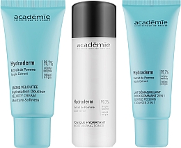Набір - Academie Hydraderm Emergency Solution For Thirsty Skin (peeling/40ml + toner/50ml + cr/15ml) — фото N2