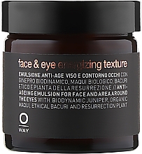 Емульсія для обличчя і області навколо очей - Oway Man Face & Eye Energizing Texture — фото N1