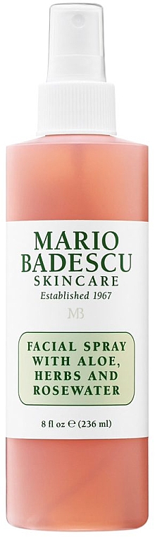 Спрей для лица с алое, травами и розовой водой - Mario Badescu Facial Spray Aloe Herbs and Rosewater — фото N1