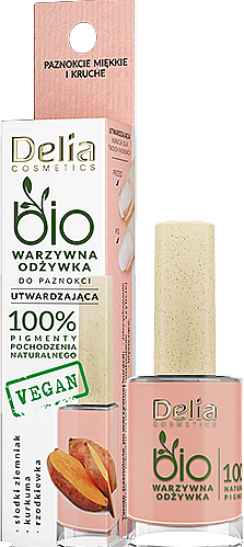 Кондиціонер для зміцнення нігтів із солодкою картоплею "Біо" - Delia Cosmetics Bio Nail Vegetable Conditioner — фото N2