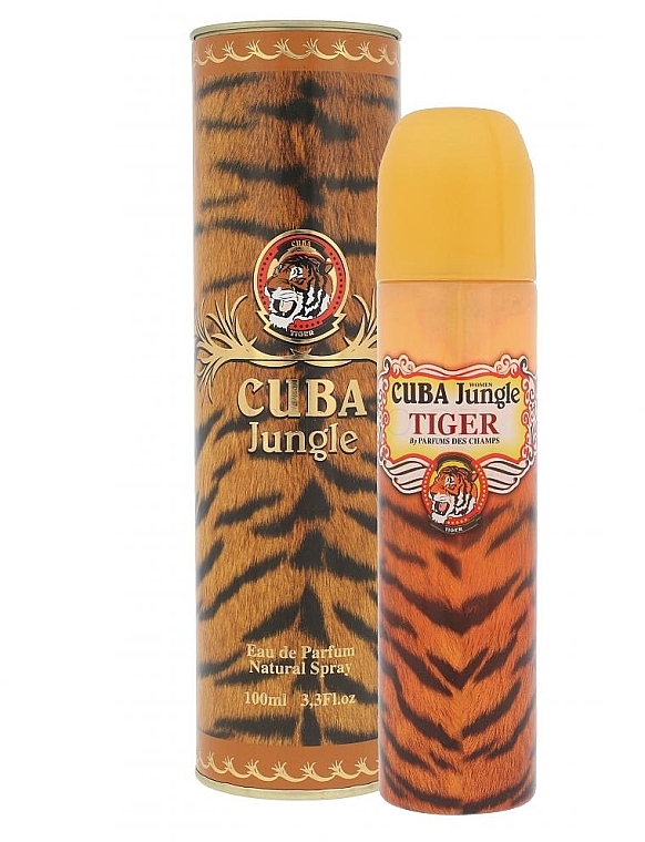 Cuba Jungle Tiger - Набір (edp/100ml + edp/35ml + edp/15ml + b/spray/200ml + b/lot/200ml) — фото N4