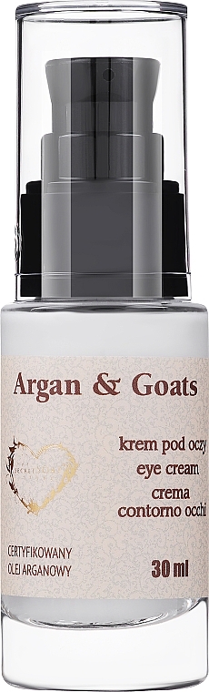Крем для шкіри навколо очей "Арганія й козяче молоко" - Soap&Friends Argan & Goats Eye Cream — фото N1