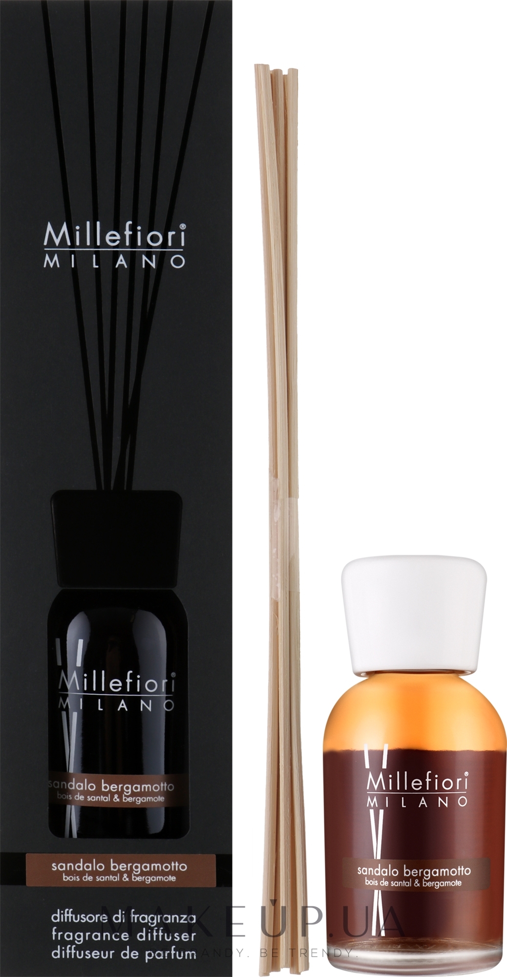 Аромадифузор "Сандал і бергамот" - Millefiori Milano Natural Diffuser Sandalo Bergamotto — фото 250ml