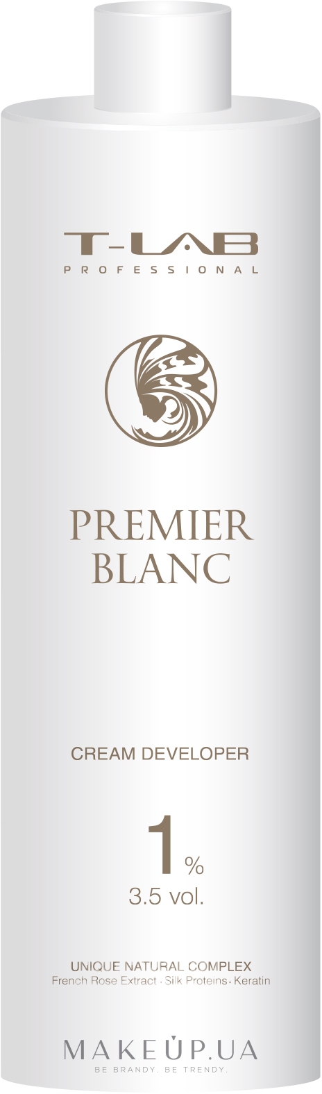 Крем-проявник 1% - T-Lab Professional Premier Blanc Cream Developer 1% — фото 1000ml