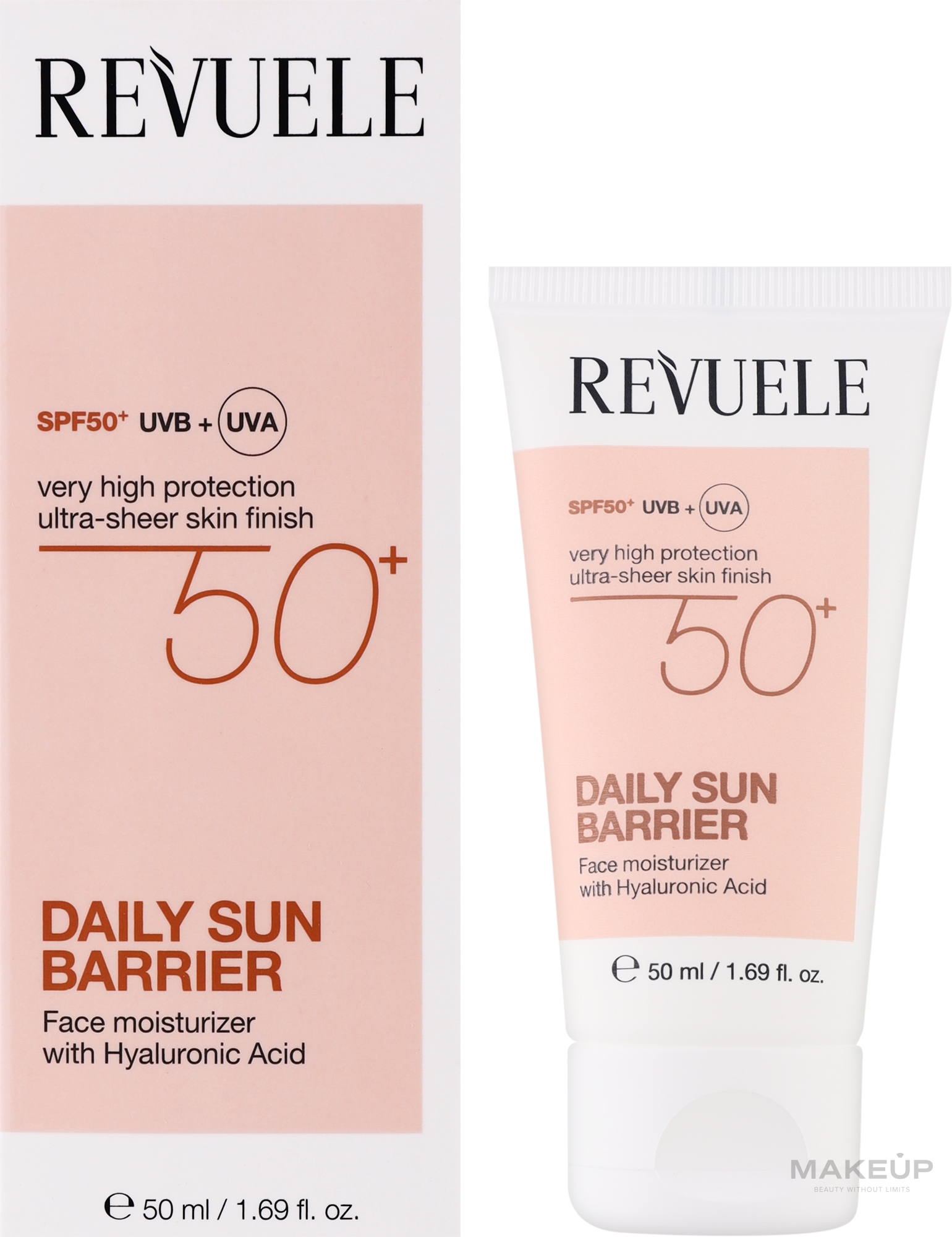 Ежедневный крем-барьер для лица с SPF50 - Revuele Daily Sun Barrier Face Moisturizer — фото 50ml