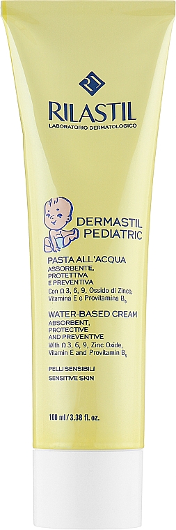 Защитный крем на водной основе для зоны подгузников - Rilastil Dermastil Pediatric Water-Based Cream — фото N1