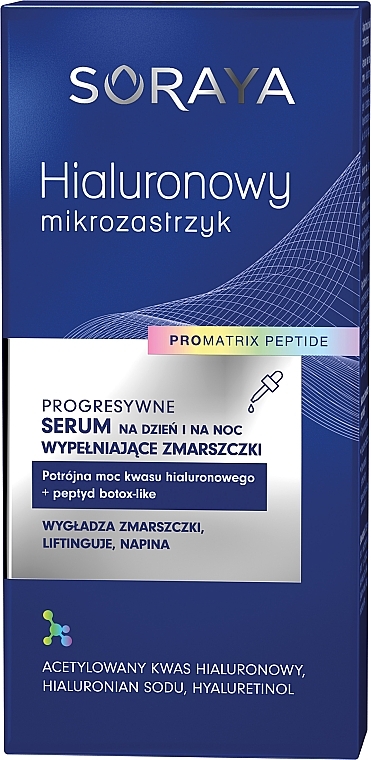 Сыворотка от морщин для лица - Soraya Hyaluronic Microinjection Pro Matrix Peptide Wrinkle Filling Serum  — фото N2