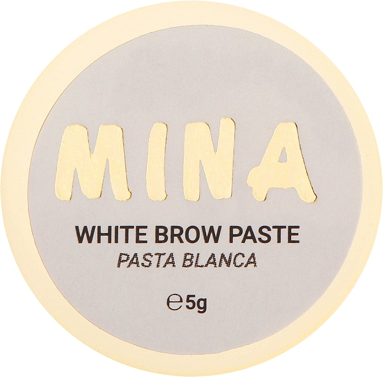 Белая паста для бровей - Mina White Brow Paste — фото N1