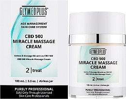 Масажний крем для обличчя й тіла, омолоджувальний - GlyMed Plus CBD 500 Miracle Massage Cream — фото N2