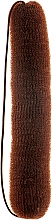 Валик для прически, с резинкой, 230 мм, коричневый - Lussoni Hair Bun Roll Brown — фото N1