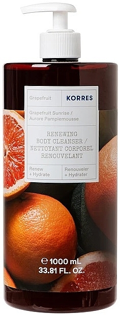 Восстанавливающий гель для душа "Грейпфрутовый восход" - Korres Grapefruit Sunrise Renewing Body Cleanser — фото N2