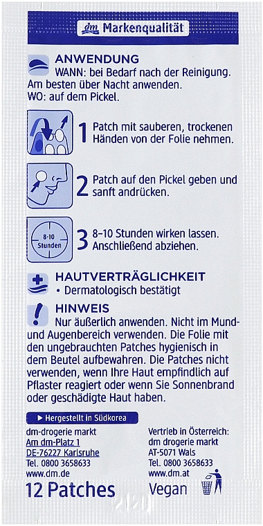 Патчі проти прищів - Balea Hautrein Anti-Pickel Patches — фото N3