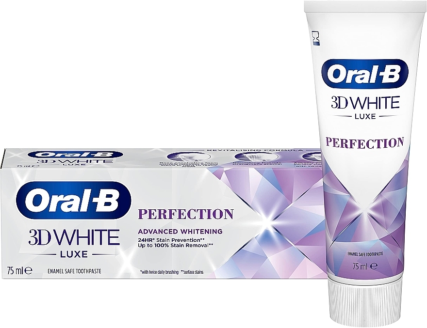 Зубна паста - Oral-B 3D White Luxe Perfection — фото N1