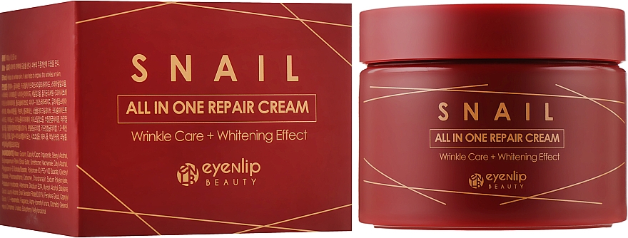 Багатофункційний равликовий крем для обличчя - Eyenlip Snail All In One Repair Cream — фото N4