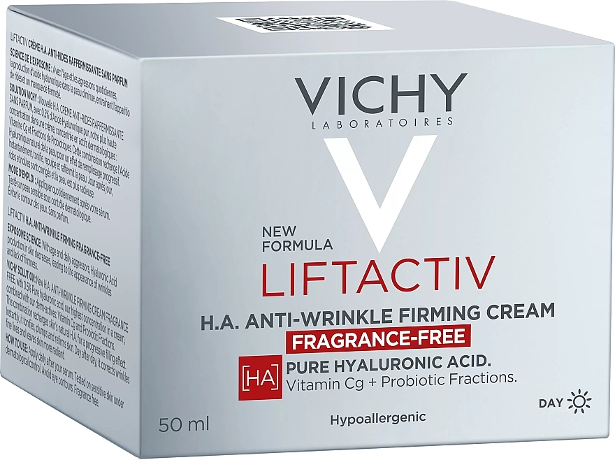 Укрепляющий крем против морщин - Vichy Liftactiv H.A. Anti-Wrinkle Firming Cream Fragrance-Free — фото N2
