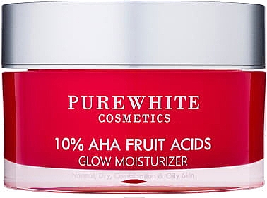 Увлажняющий крем - Pure White Cosmetics 10% AHA Fruit Acids Glow Moisturizer — фото N1