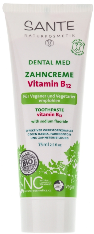 Паста зубная с витамином В12 - Sante Dental Care Vitamin B12