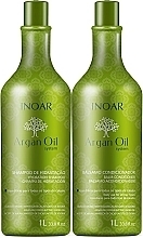 Парфумерія, косметика Набор - Inoar Argan Oil System Kit (shm/1000ml + conditioner/1000ml)