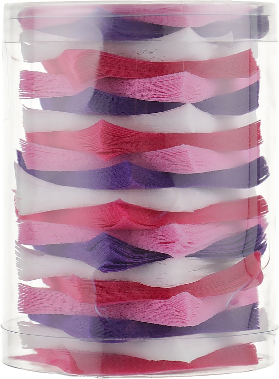 Безворсовые салфетки в тубусе, 6х6см цветные, 400 шт - Tufi Profi Premium — фото N2