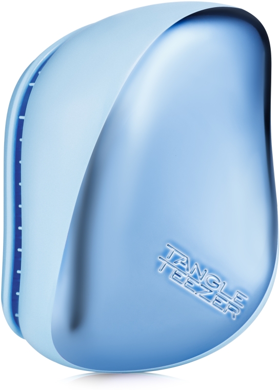Компактная щетка для волос - Tangle Teezer Compact Styler Sky Blue Delight Chrome — фото N1