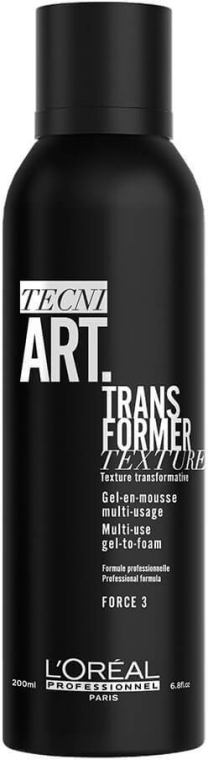Гель для об'єму і фіксації волосся - L'Oreal Professionnel Tecni Art Trans Former Texture Multi-Use Gel-To-Foam — фото N1