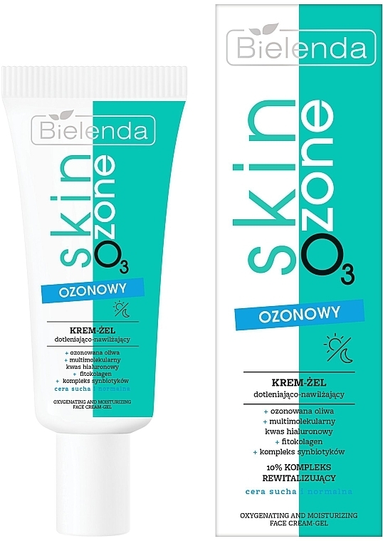 Озоновий оксигенувальний зволожувальний крем-гель - Bielenda Skin O3 Zone Oxygenating And Moisturizing Face Cream-Gel — фото N1