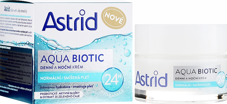 Зволожувальний крем для обличчя для нормальної шкіри - Astrid Aqua Biotic Day Face Cream — фото N1