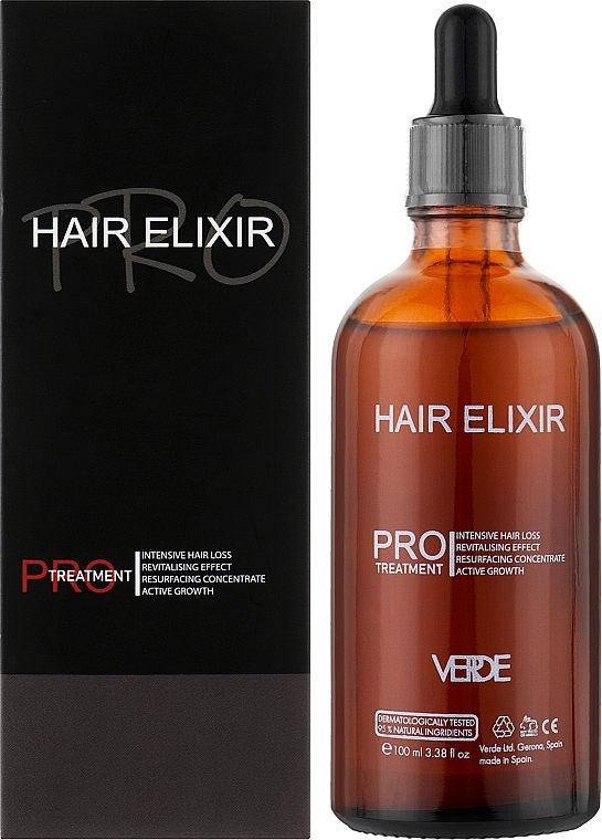 Эликсир против выпадения и роста волос - Verde Hair Elixir — фото N2
