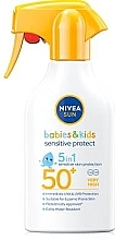 Духи, Парфюмерия, косметика Солнцезащитный спрей для детей и младенцев - NIVEA Sun Babies & Kids Sensitive Protect Spray SPF 50+