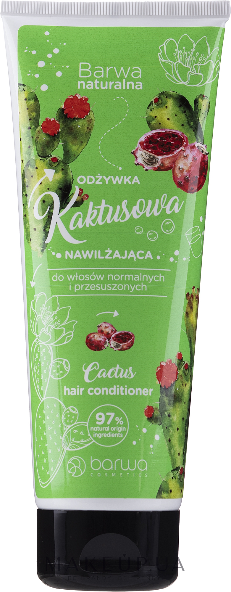 Зволожувальний кондиціонер для волосся з кактусом - Barwa Natural Conditioner Tube — фото 200ml