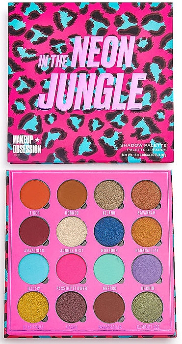 Палетка тіней для повік - Makeup Obsession In the Neon Jungle Eyeshadow Palette — фото N1