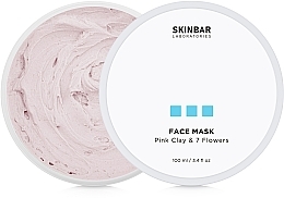 Маска для лица отшелушивающая с розовой глиной и 7 цветочных экстрактов - SKINBAR Pink Clay & 7 Flowers Face Mask — фото N2