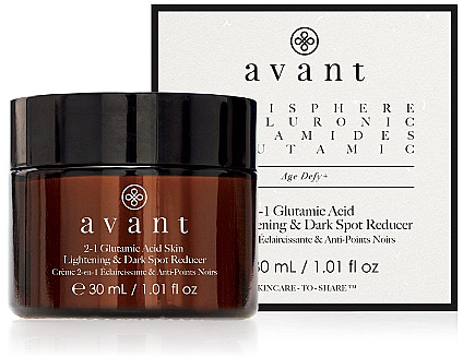 Засіб 2в1 для висвітлення шкіри і зменшення темних плям - Avant 2-1 Glutamic Skin Lightening & Dark Spot Reducer — фото N1