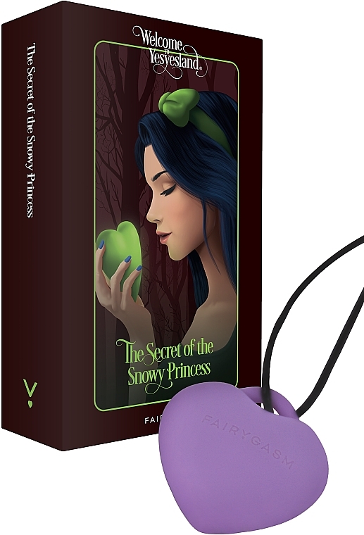 Мини-вибратор, ожерелье, фиолетовый - Fairygasm PleasureStone — фото N1