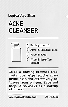 Очищувальний засіб для шкіри обличчя та тіла з акне - Logically, Skin Acne Cleanser (пробник) — фото N1