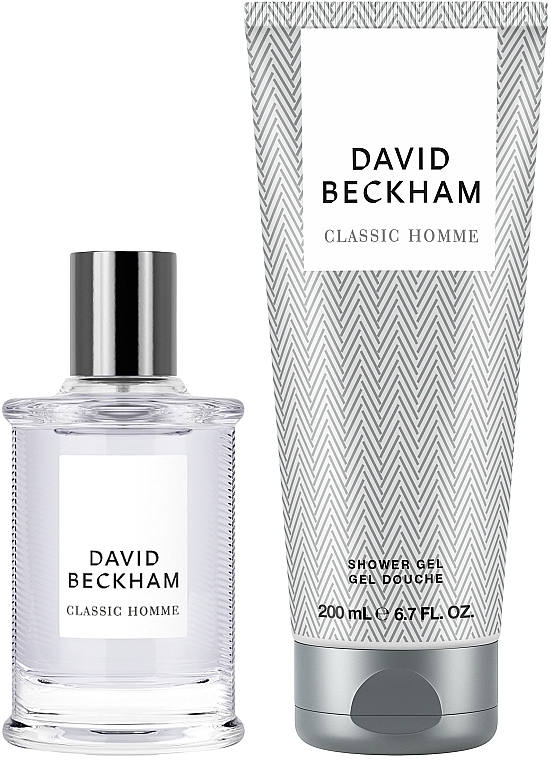 David Beckham Classic Homme - Набір (edt/50ml + sh/gel/200ml) — фото N2