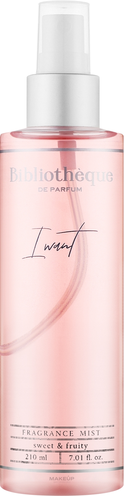 Bibliotheque de Parfum I Want - Парфюмированный мист для тела с шиммером — фото 210ml