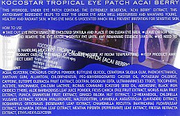 Гидрогелевые патчи с экстрактом ягод Асаи - Kocostar Tropical Eye Patch Acai Berry — фото N6