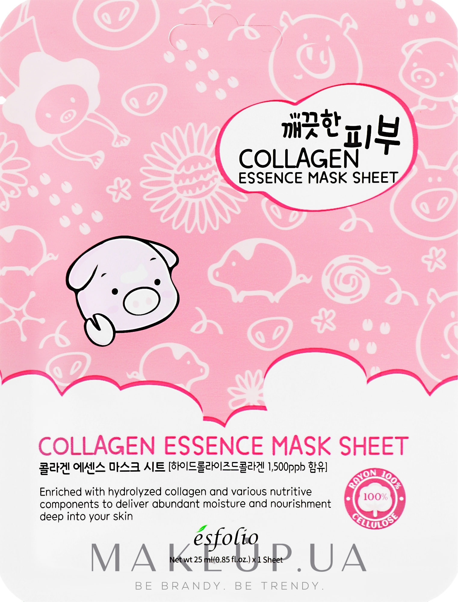 Тканинна маска з колагеном - Esfolio Pure Skin Colagen Essence Mask Sheet — фото 25ml