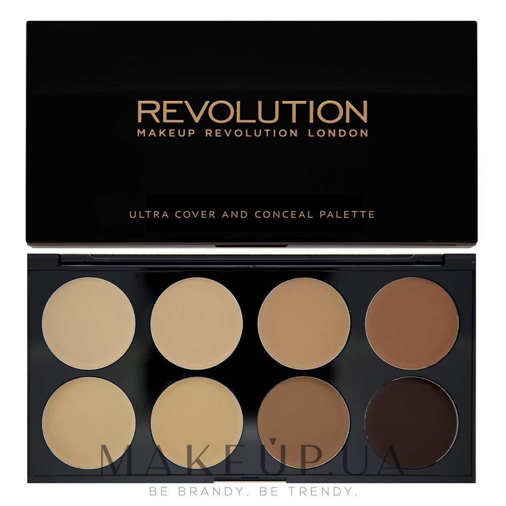 Консилер для обличчя - Makeup Revolution Ultra Cover and Conceal Palette — фото Medium Dark